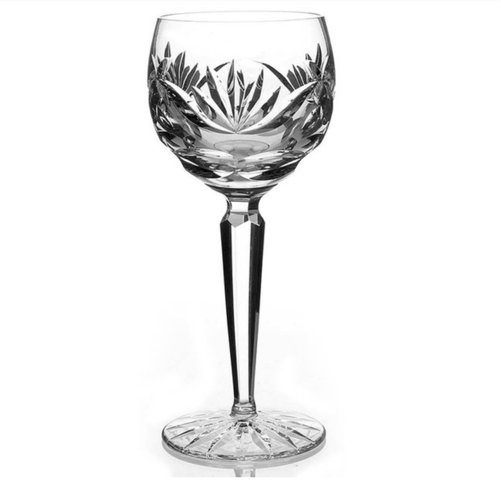 4 Waterford Crystal “Ashling” Cut Hock Wine